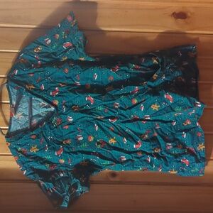 Dickies Brand Christmas Scrub Top